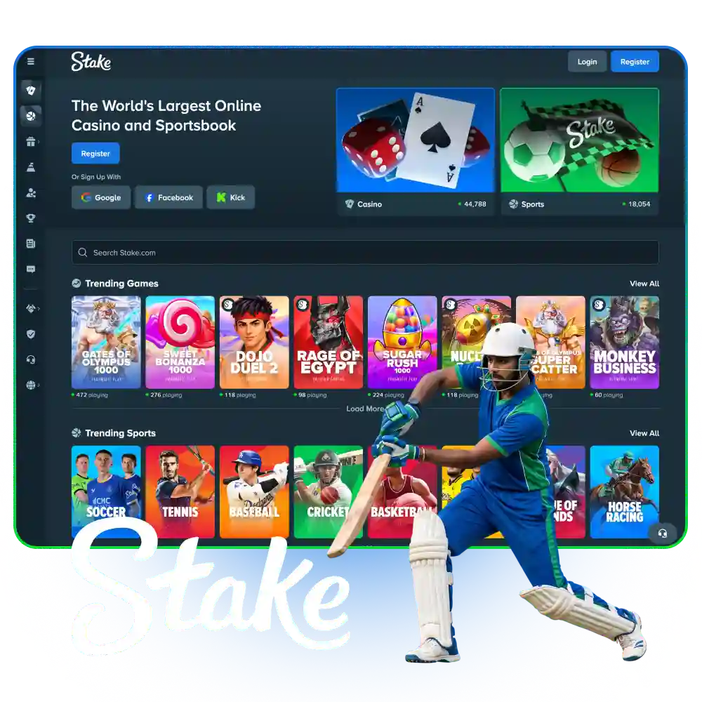 Enjoy the ultimate gaming experience with Stake India, offering a top-tier online casino and a comprehensive sportsbook on a single, seamless platform.