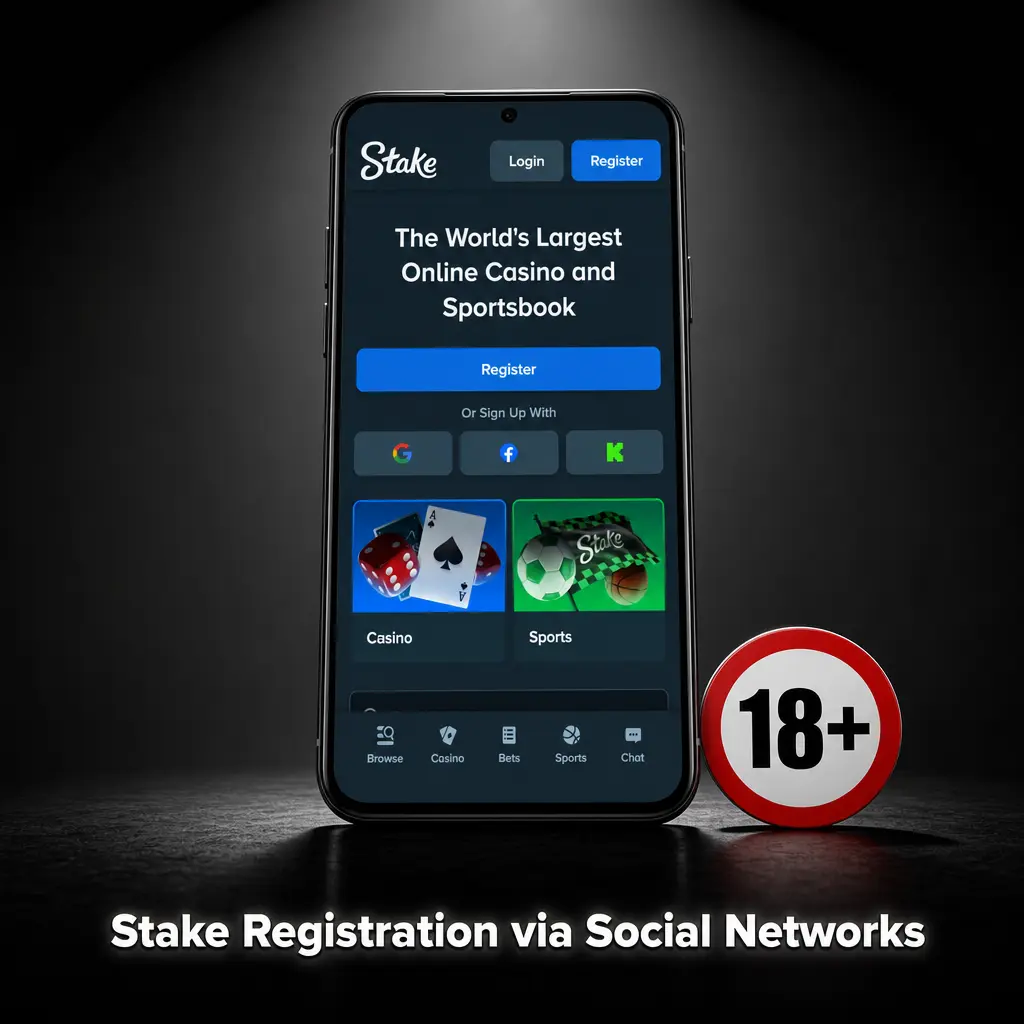 Stake registration via social networks step-by-step guide