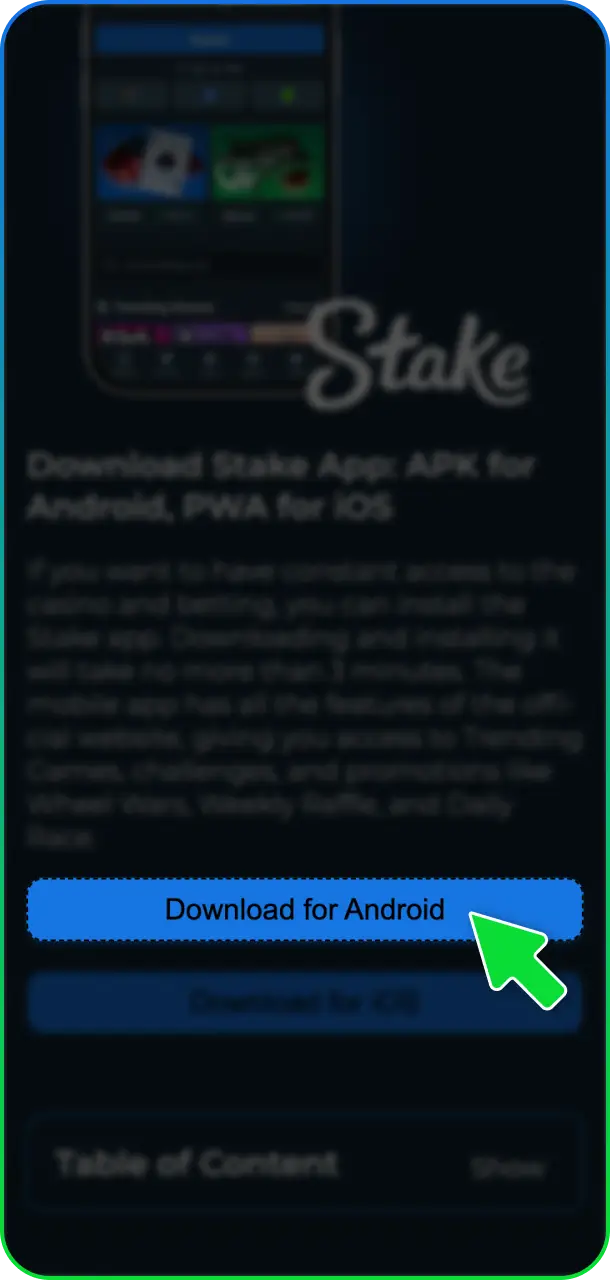 Tap the Download Button