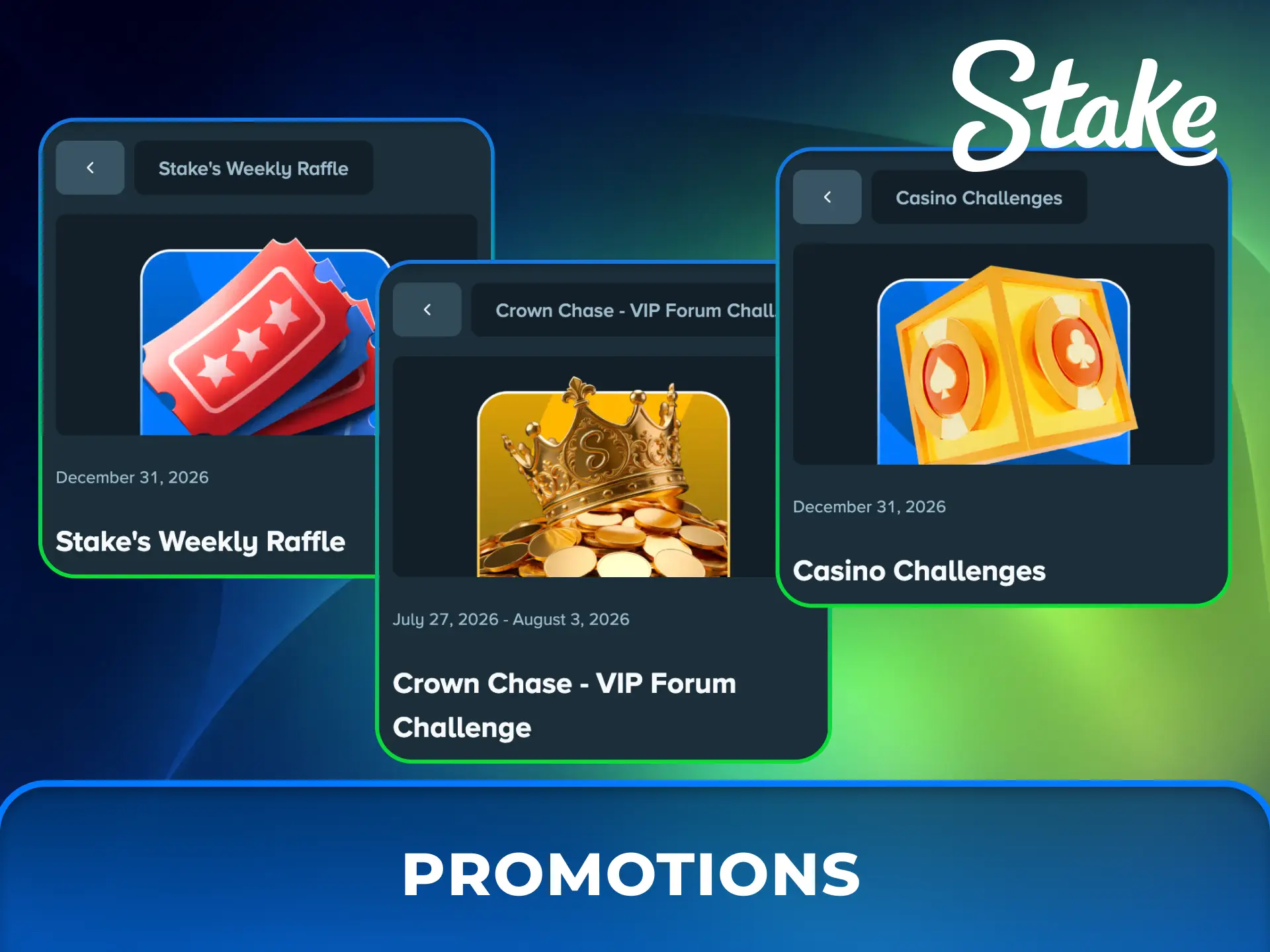 Claim exclusive mobile promotions through the Stake Casino app.