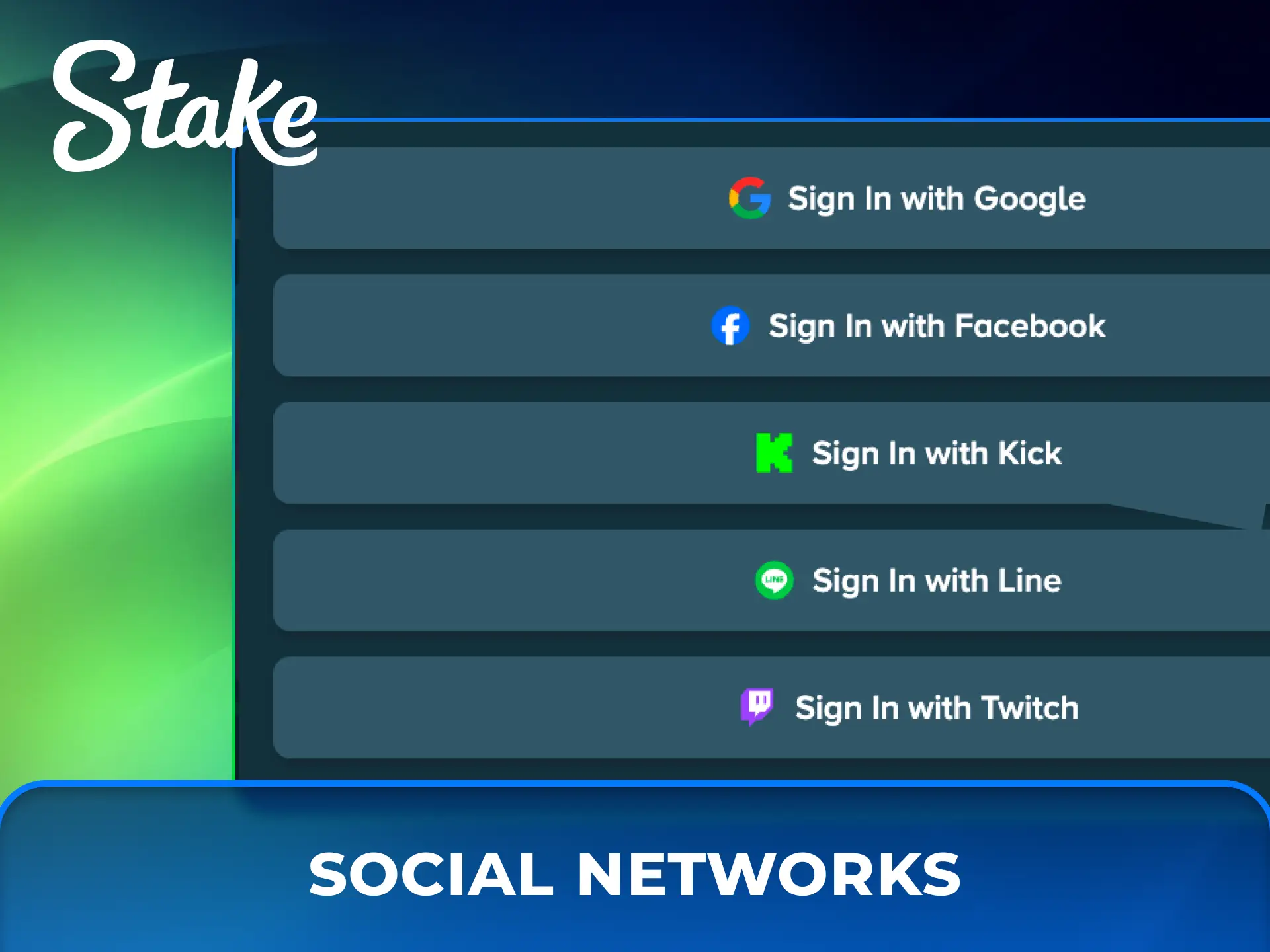 Stake registration via social networks step-by-step guide