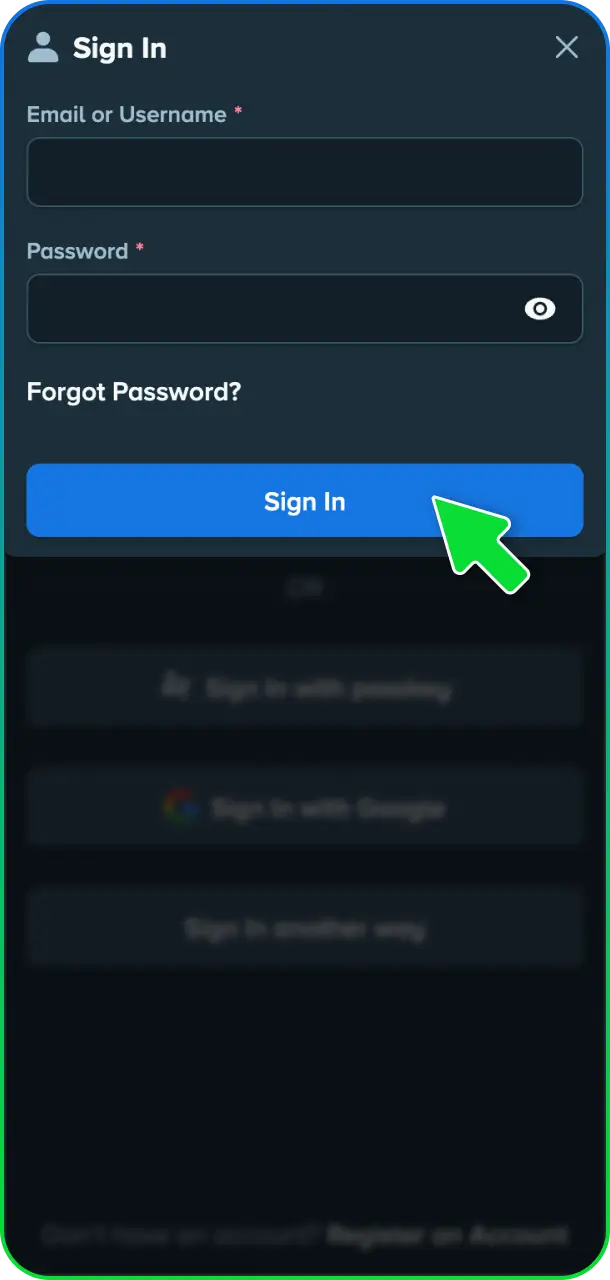 Log in to your account at Stake Casino to initiate a withdrawal.